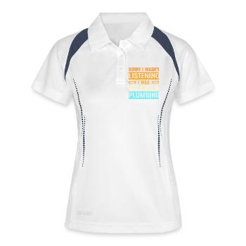 Plumber - Women's Polo breathable - white/navy - Front