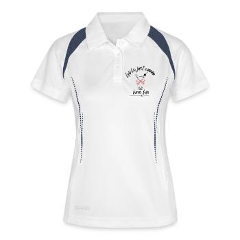 Girls Trip Shirt – Girls Just want to Have Fun - Women's Polo breathable - white/navy - Front