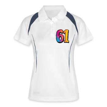 61 Number Colorful - Women's Polo breathable - white/navy - Front