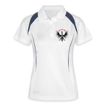 Eagle Bird Coat of Arms - God loves birds - Women's Polo breathable - white/navy - Front