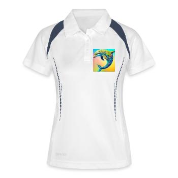 dolphin - Women's Polo breathable - white/navy - Front