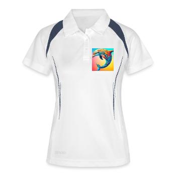 dolphin - Women's Polo breathable - white/navy - Front