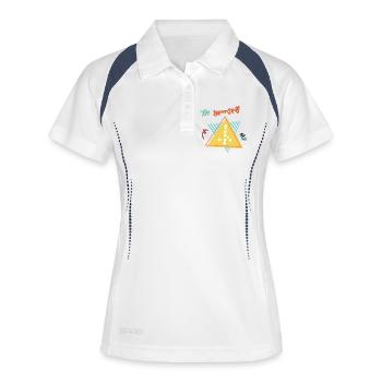 Be Yourself - Women's Polo breathable - white/navy - Front