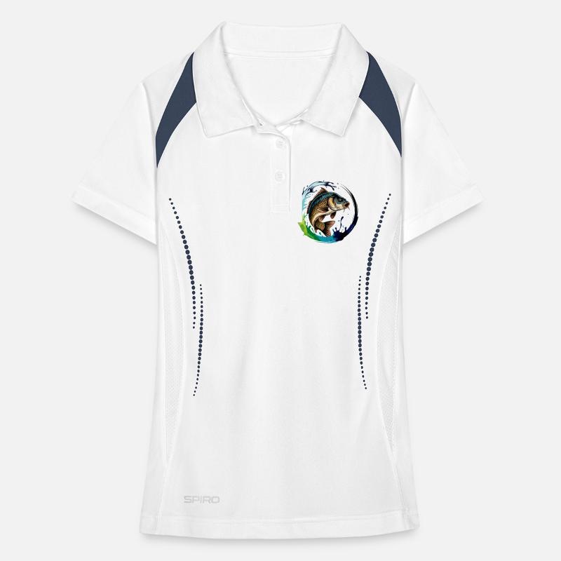 Jumping Carp Women's Polo breathable