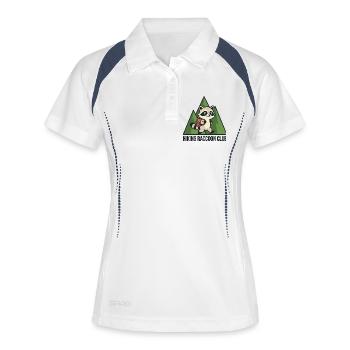 Wandering raccoon in the forest - Women's Polo breathable - white/navy - Front