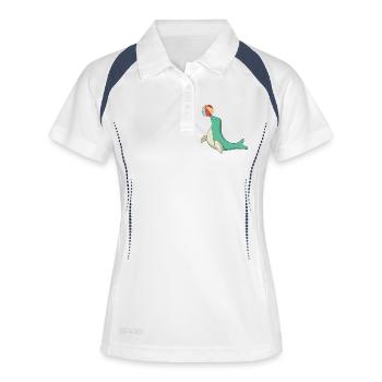 seal - Women's Polo breathable - white/navy - Front