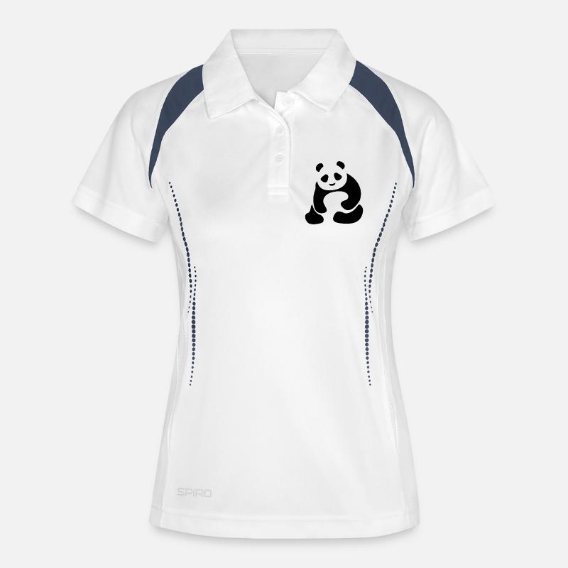 Panda - Panda Bear - Panda Bear - Women's Polo breathable - white/navy