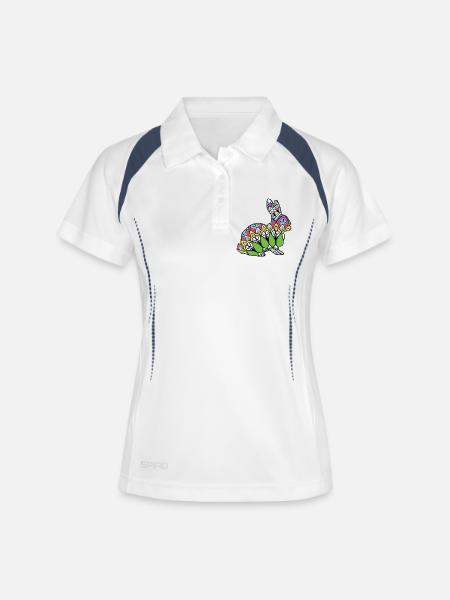 Rabbit - Women's Polo breathable - white/navy