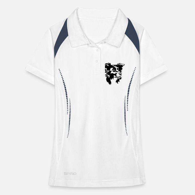 Border Collie Head Women's Polo breathable