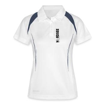 Nordsee - Frauen Polo atmungsaktiv - Weiß/Navy - Vorne