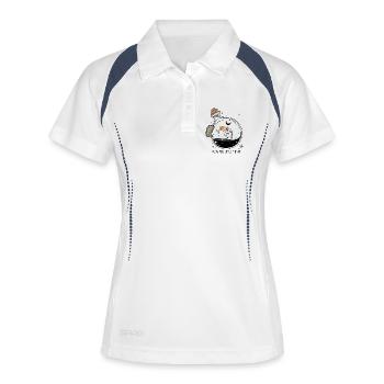 Moonlit Floral Elixir - Women's Polo breathable - white/navy - Front