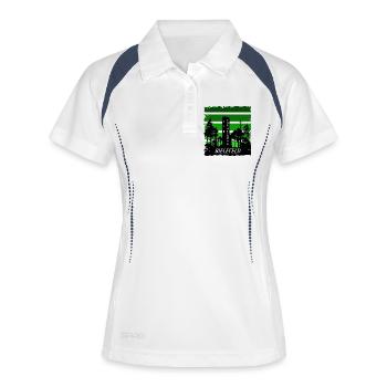 Bielefeld - Frauen Polo atmungsaktiv - Weiß/Navy - Vorne