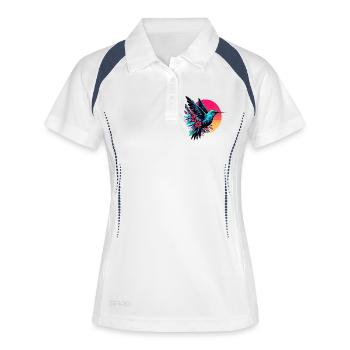 Hummingbird - Women's Polo breathable - white/navy - Front