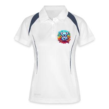 Koala - Polo respirant Femme - blanc/marine - Devant