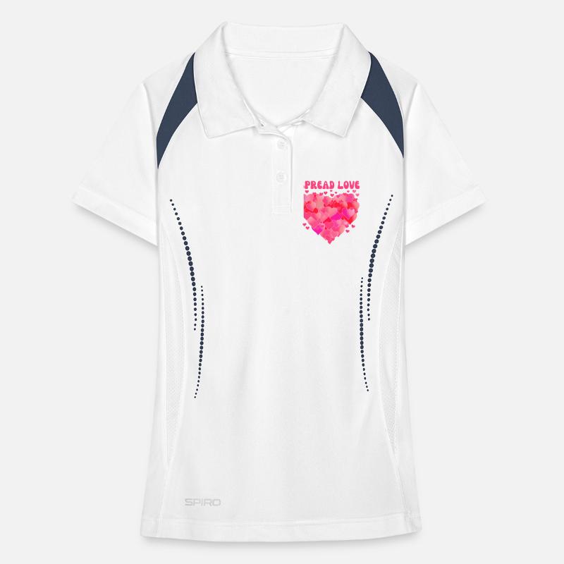Répandre l’amour Polo respirant Femme