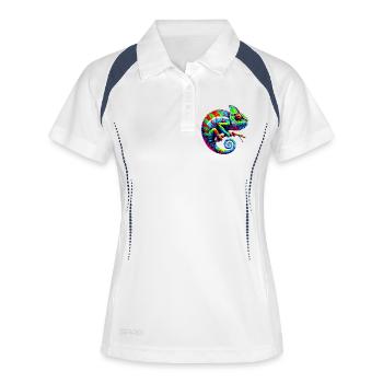 Chameleon - Women's Polo breathable - white/navy - Front