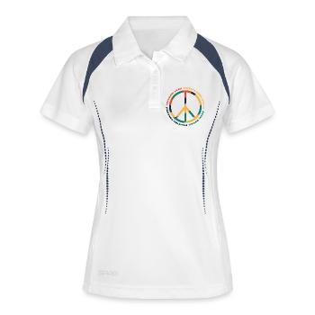 human rights - Women's Polo breathable - white/navy - Front