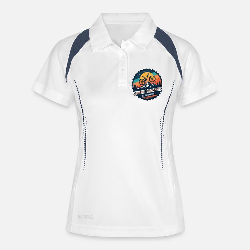 Summit Smashers Defying Gravity - Women's Polo breathable - white/navy