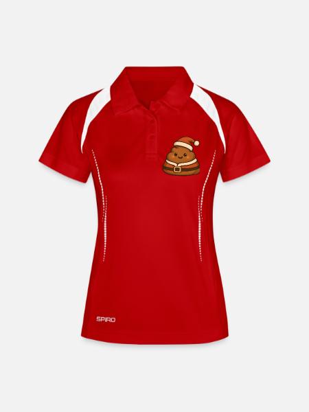 Poop Christmas Santa Charming - Women's Polo breathable - white/navy