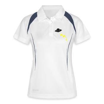 UFO Invasion Lightning Attack Alien Vector - Women's Polo breathable - white/navy - Front
