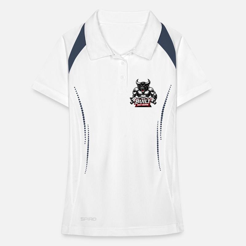 Bodybuilder / Minotaur / Built not born Women's Polo breathable