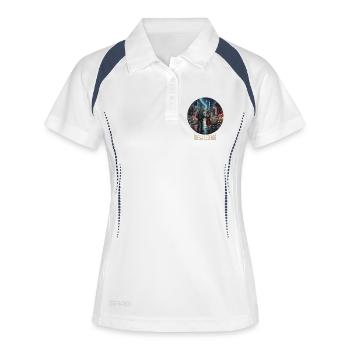 Urban Legends: Dino Lovers in Neon Town - Women's Polo breathable - white/navy - Front