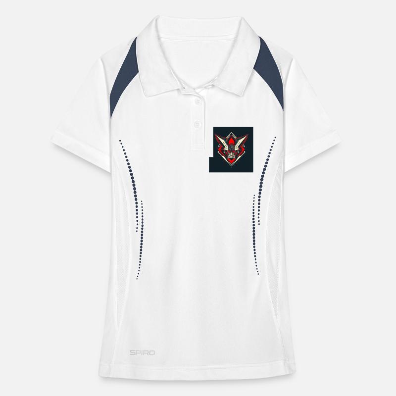 Emblème du guerrier de Schädel Polo respirant Femme