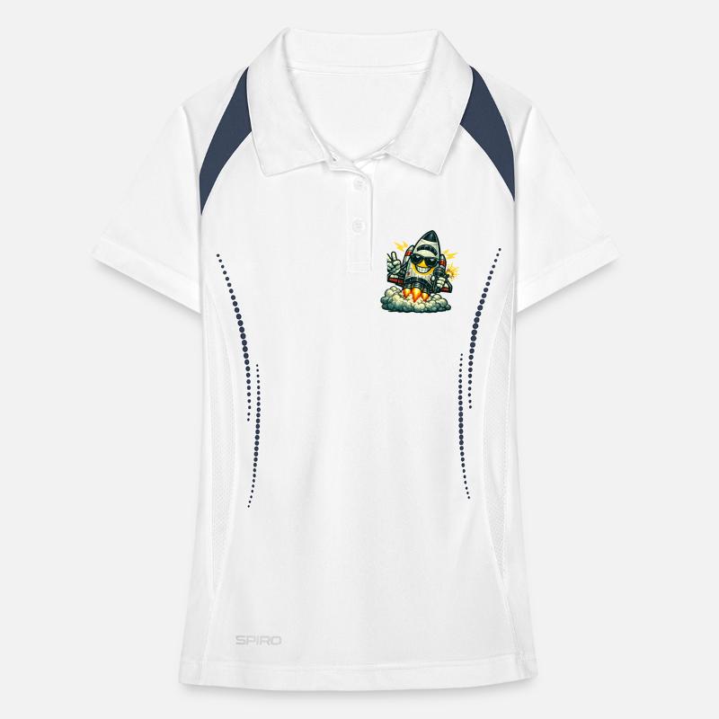 Canard Fusée Spatiale avec Micro Polo respirant Femme