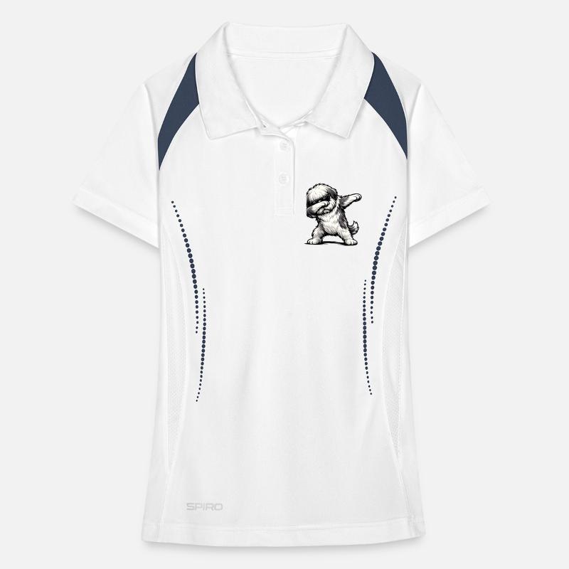 Dabbing Bobtail Frauen Polo atmungsaktiv