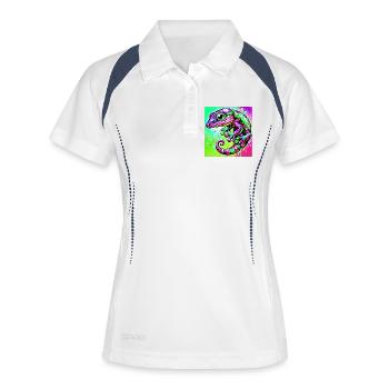 Gecko - Women's Polo breathable - white/navy - Front