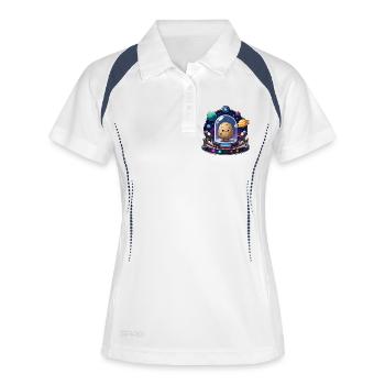 Cuddly meteroid in space - Women's Polo breathable - white/navy - Front