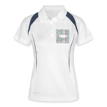 Sternzeichen Skorpion - Frauen Polo atmungsaktiv - Weiß/Navy - Vorne