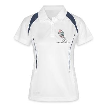 Power cow with extra milk - cows - gift - Women's Polo breathable - white/navy - Front