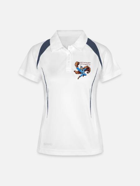 Captain Coffee - Women's Polo breathable - white/navy
