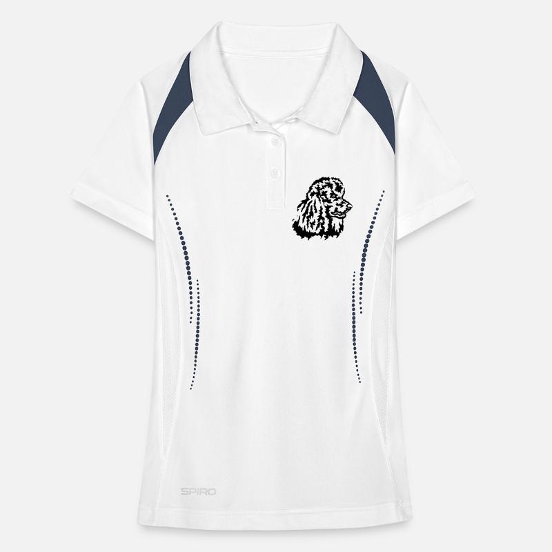 Grosse tête de caniche Polo respirant Femme