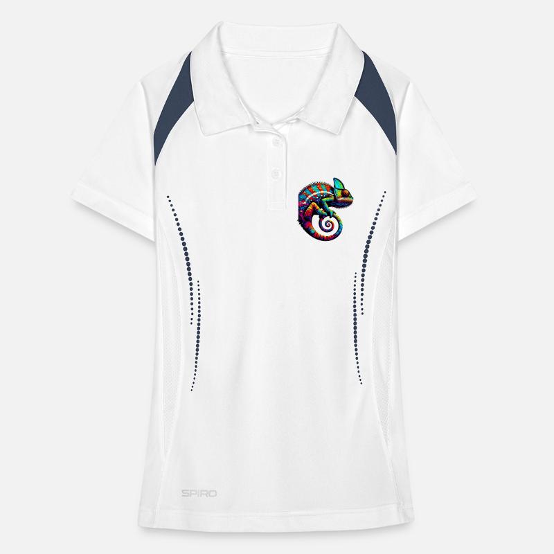 Chamäleon Frauen Polo atmungsaktiv