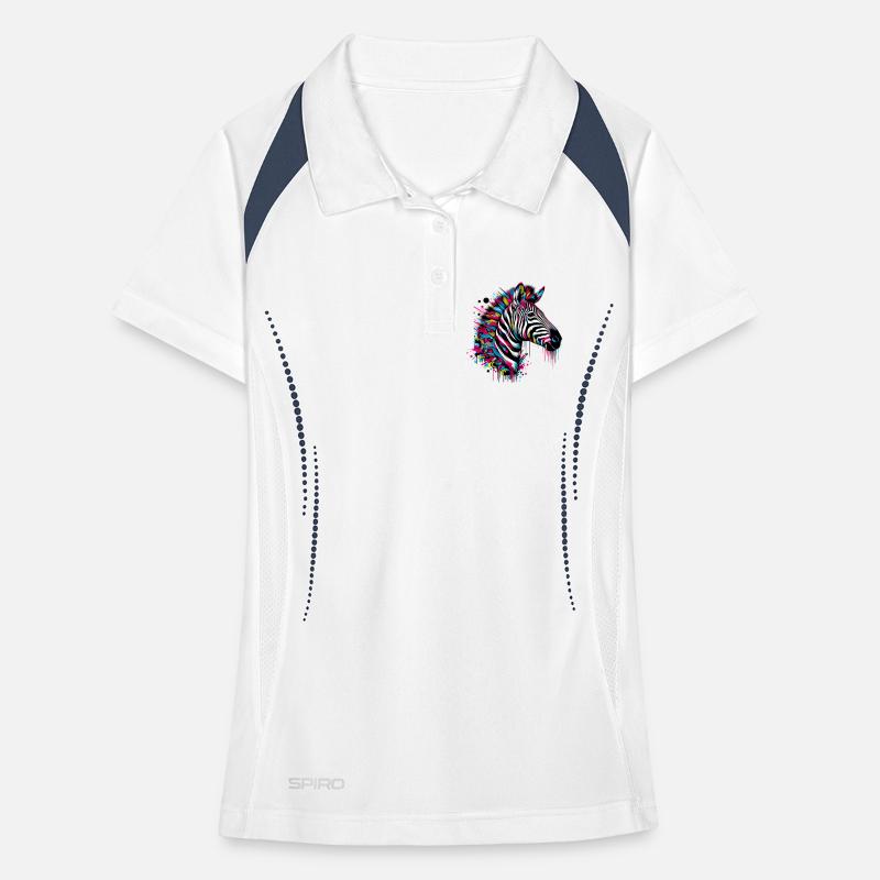 Zebra Frauen Polo atmungsaktiv