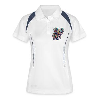 Koala - Polo respirant Femme - blanc/marine - Devant