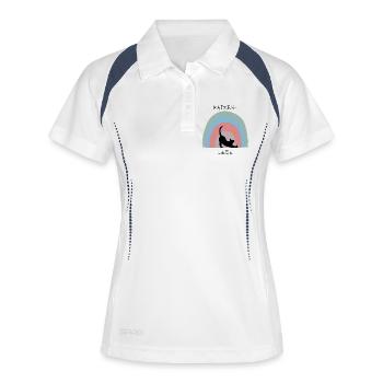 Amour des chats - Polo respirant Femme - blanc/marine - Devant