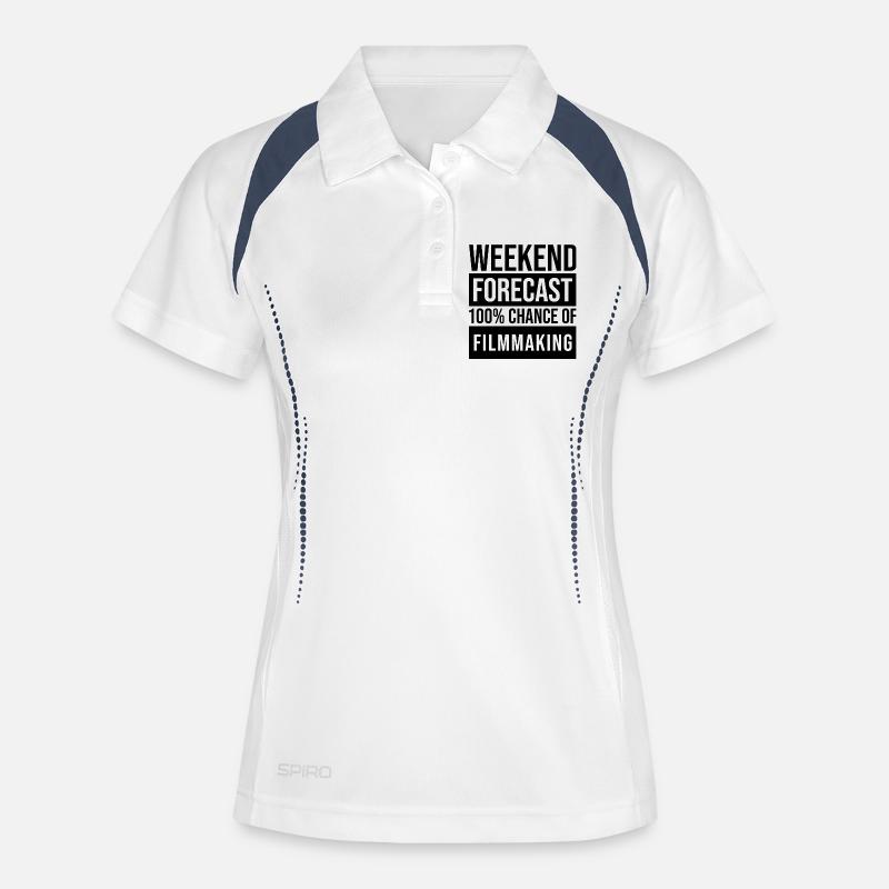 Filmmaking - Women's Polo breathable - white/navy