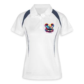 Koala - Polo respirant Femme - blanc/marine - Devant