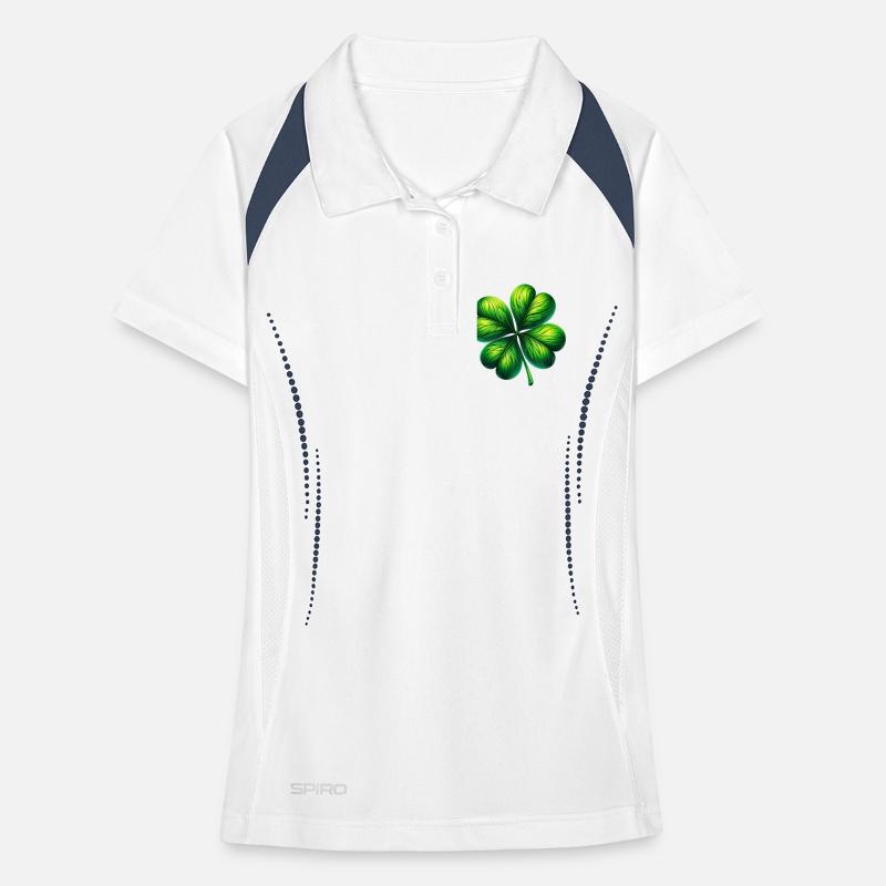 Four-leaf clover Women's Polo breathable