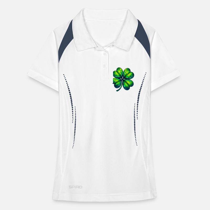 Four-leaf clover Women's Polo breathable