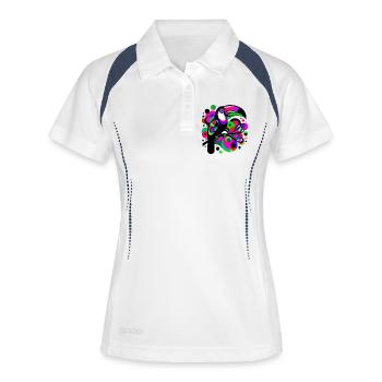 Toucan - Polo respirant Femme - blanc/marine - Devant