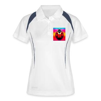 ladybird - Women's Polo breathable - white/navy - Front