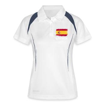 Grenade - Polo respirant Femme - blanc/marine - Devant