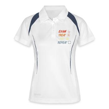 Exam Treat Pet Repeat - Women's Polo breathable - white/navy - Front