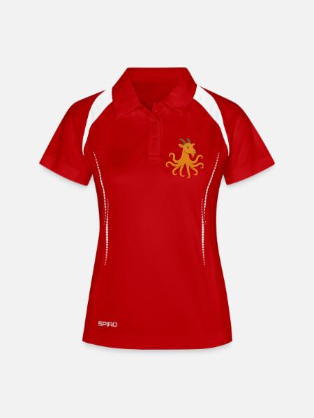 The octopus or goat octopus - Women's Polo breathable - white/navy