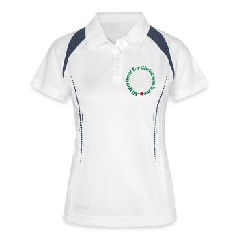 All You want for Christmas Is Me - Women's Polo breathable - white/navy - Front