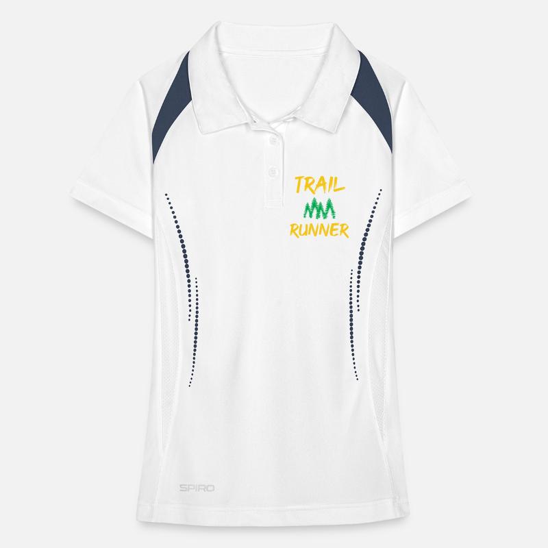 Coureur de trail Polo respirant Femme